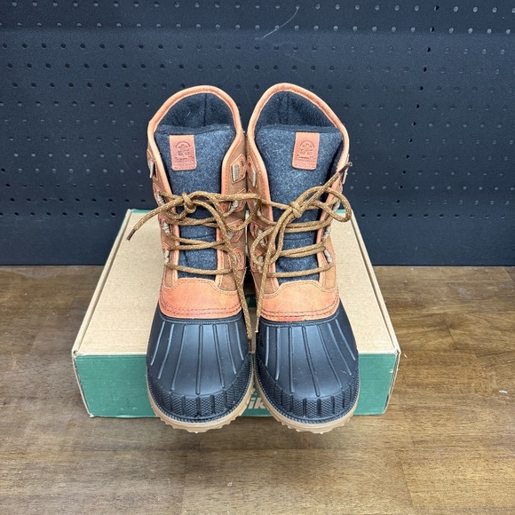 New W Box! Women's Kamik Sienna Mid Cognac Brown Waterproof Winter Boots Size 11 - Picture 3 of 5